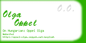 olga oppel business card